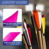 PATIKIL Arrows Vanes, 50 Pack 11 Inch Turkey Feather Arrow