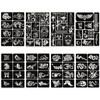 482pcs Temporary Tattoo Stencils, 20 Sheets Tattoo Stencil Kit for