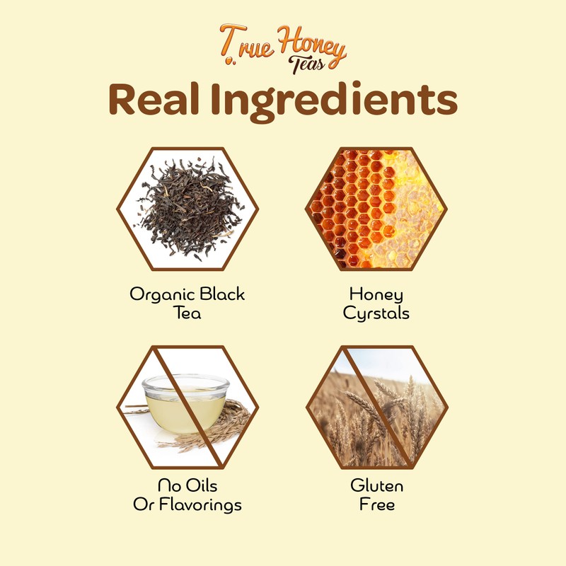 True Honey English Breakfast Tea Pods - Honey Crystals Blended