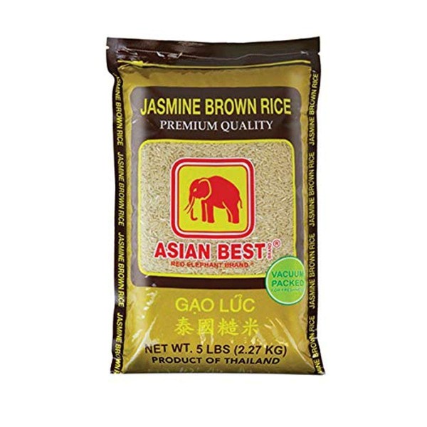 Asian Best Brown Rice, 5 Pound (Pack of 6)