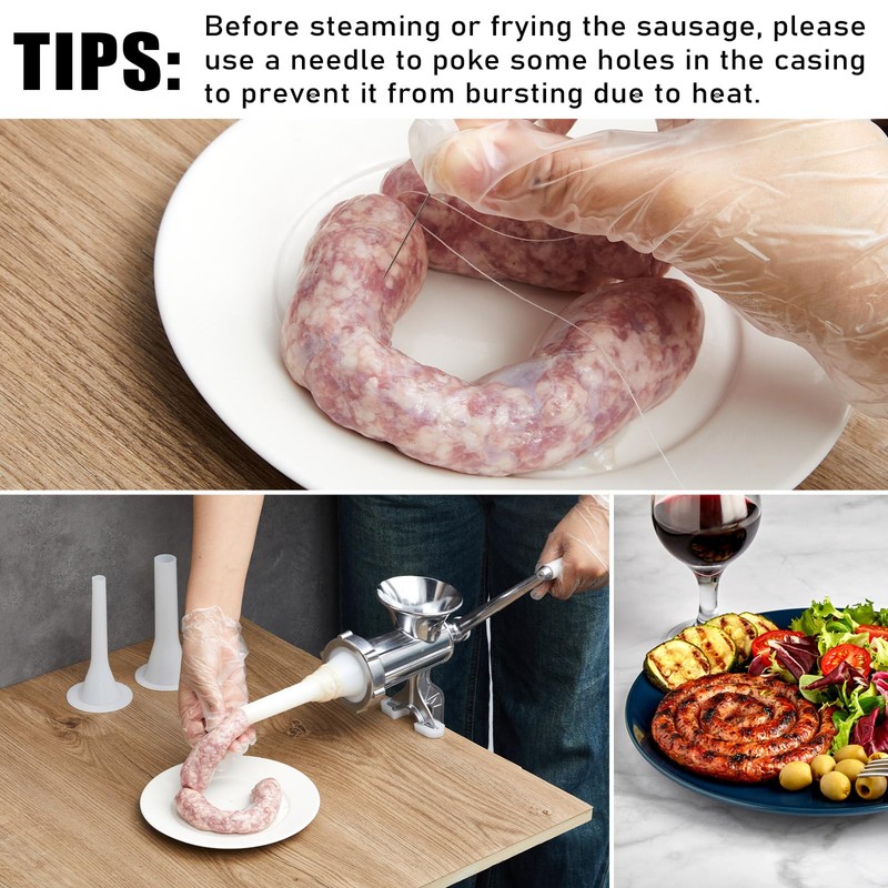 Threlaco Sausage Stuffer Maker Machine Meat Filling Kitchen Machine for