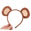 Lurrose Monkey Ears Headband Tail Cosplay Animal Accessories Soft Comfortable
