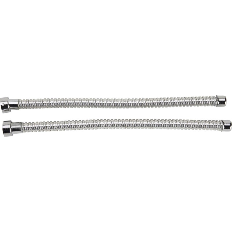 Speedway Motors Stainless Steel Headlight Conduit Set, 12-Inch Polished Two-Piece