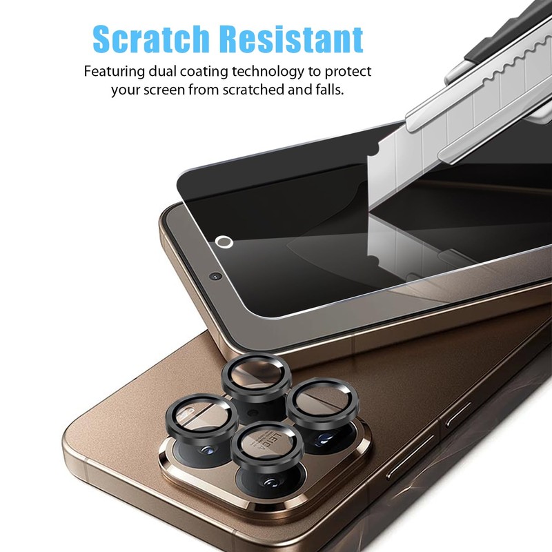 Anbzsign 2+1 Pack for Xiaomi 15T Pro Privacy Tempered Glass