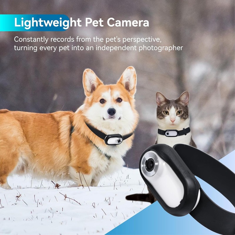 Pet Collar Camera Full HD 90 Degree Wide Angle Small