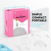 3 Inch 3 Ring Binder Pink, Slant D-Ring 3” Clear