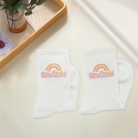 KILLIAN'S Store School Child Socks Boys Girls First Day of School Socks Gifts for First Day of School Gift 25-34, pink