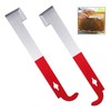 Gearmax 2 Pcs Hive Tool, J Hook Bee Frame Lifter