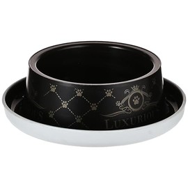Moderna Plato anti-hormigas color negro