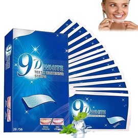 Tiras Blanqueadoras Dentales, 56 Piezas Whitening Strips (9D)