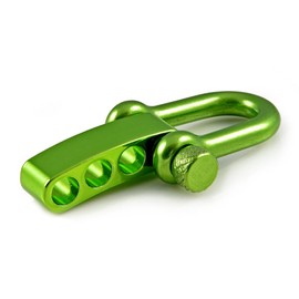 Set of 10 Stainless Steel Shackle Screw Adjustable, High Quality For Paracord Bracelets Cords and Lizard, Metallic Green, Colour: Green – Brand Ganzoo