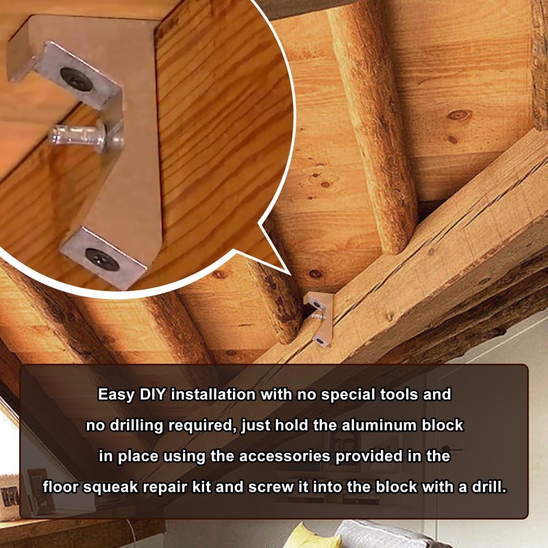 KOBSAINF 12 Pcs Squeaky Wood Relief Floor Repair Kit Can
