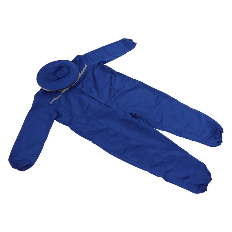 Bee Suit Rubber One Piece Designed Blue Unisex Beekeeping Clothing