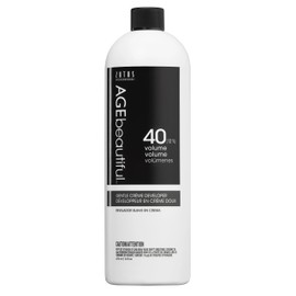 AGE beautiful 40 Volume Gentle Creme Hair Developer | For Permanent Hair Color Dyes, Toners, Lighteners | Professional Salon Coloring | Long Lasting Haircolor | 16 Fl Oz