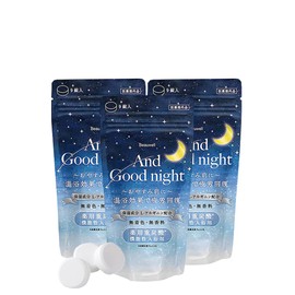 Beauwell & Goodnight Medicated Bath Salt, Bicarbonate, 0.5 oz (15 g) x 9 Tablets, Set of 3 Bags, Quasi Drug, Bath Salt, Carbonated Bath