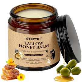 Cebo de Res para la Cara: Sebo de Res Sebo de Res para La Cara - Crema Facial con Acabado de Pasto de Animales Alimentados con Pasto,Cuidado de La Piel Profundamente Nutritiv