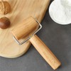 WELANGBN Small Rolling Pin, Wooden Dough Roller, Non-Stick Pizza Roller,