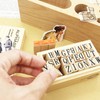 MAGICLULU Wooden Alphabet Stamps Set, 26 Pieces ABC Rubber Stamps