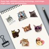 50PCS Water Bottle Stickers for Kids Teens,Funny Cat Emoji Stickers,Cute