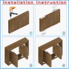 TamBee Pivot Hinge Rotating Door Hinge 360 Degree Hinges Small