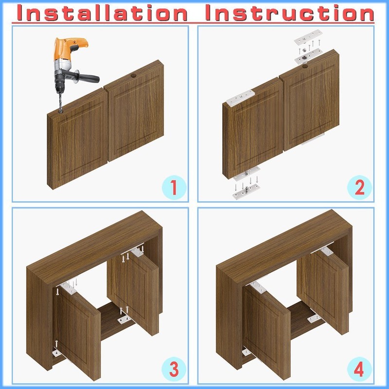 TamBee Pivot Hinge Rotating Door Hinge 360 Degree Hinges Small