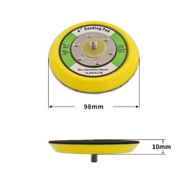 YDROWN 2Pcs 4" Hook and Loop Backing Pads 5/16"-24 Threads Polishing Sanding Pads for Dual Action Car Orbital Polisher Sanding Polishing (4inch-2pcs)