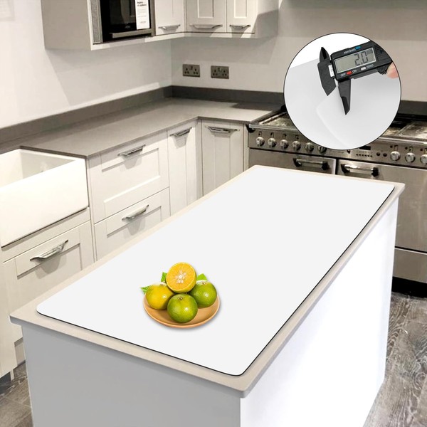 Goldleaf Extra Large Silicone Mats for Kitchen Counter (47.2"x23.6"x0.08"), 2mm