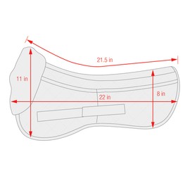 ECP Sheepskin Correction Half Saddle Pad - White