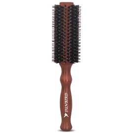 SUNBIRD Professional Curling and Straightening Styling Brush - Nylon & Boar Bristle Round Blow Dry Brush for Frizz Control, Enhanced Shine & Volume. Unisex Styling Tools (Medium)