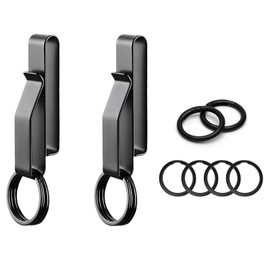 JFGLORIX 2pcs Premium Duty Belt Key Holder Special for Police, Fire Agencies and Law Enforcement Double Side Quick Release Key Tactical Holders，Fits Max 2.25 Inch Belt