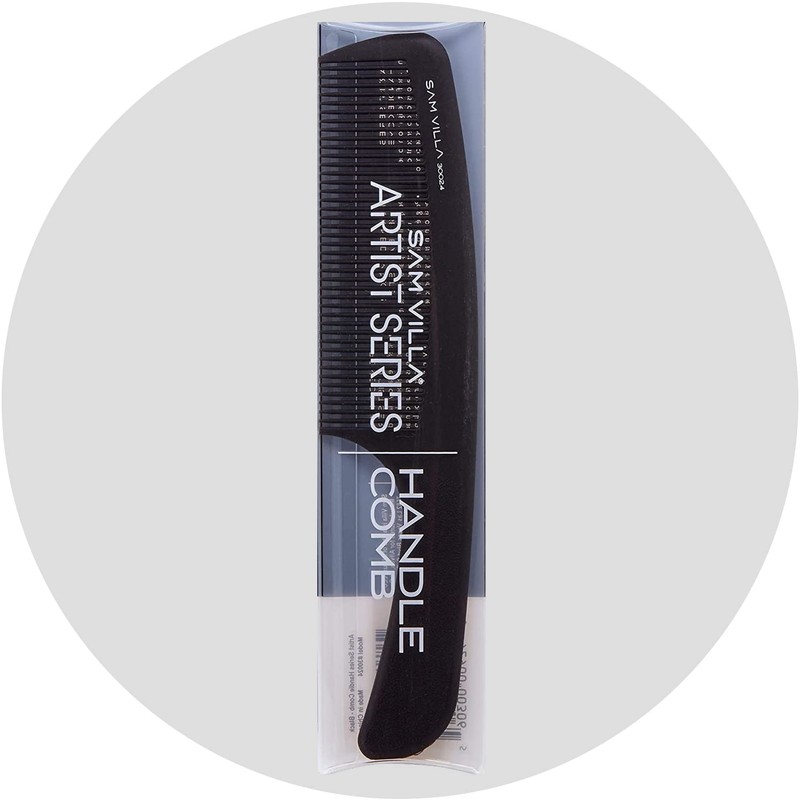 Sam Villa Artist Series Barbering Handle Comb, Black