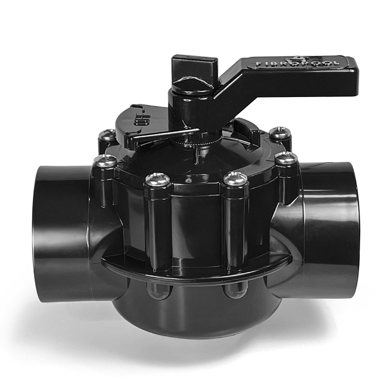 Fibropool Swimming Pool Inline Diverter Valve - 1 1/2 Inch