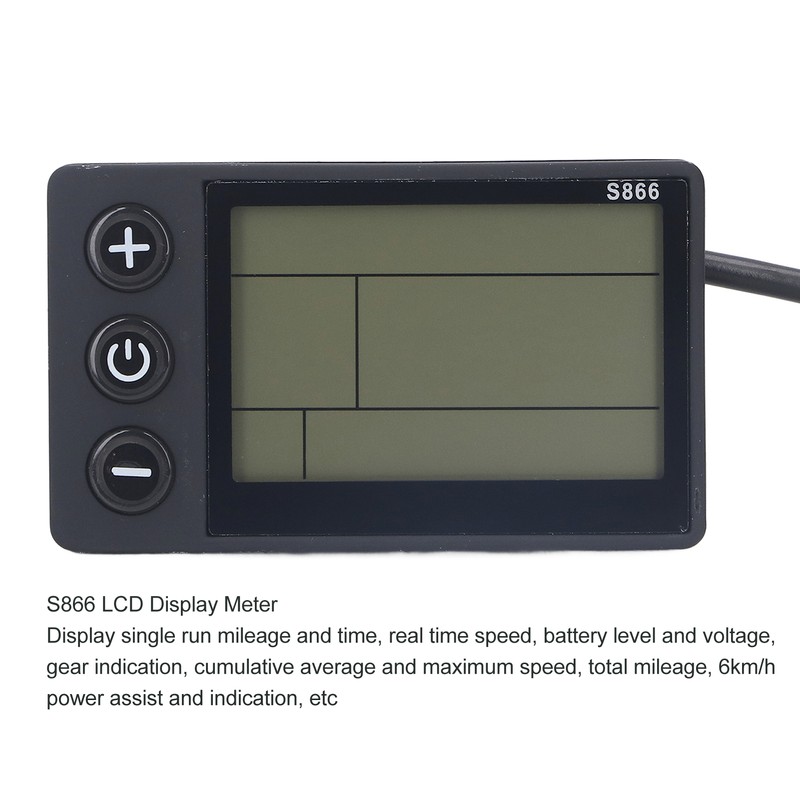 Bike Controller S866 LCD Display Replacement Brushless Controller Kit for