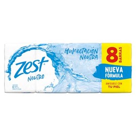 Zest Zest jabon en barra neutro regular 8 piezas de 135g c/u (la imagen puede variar)