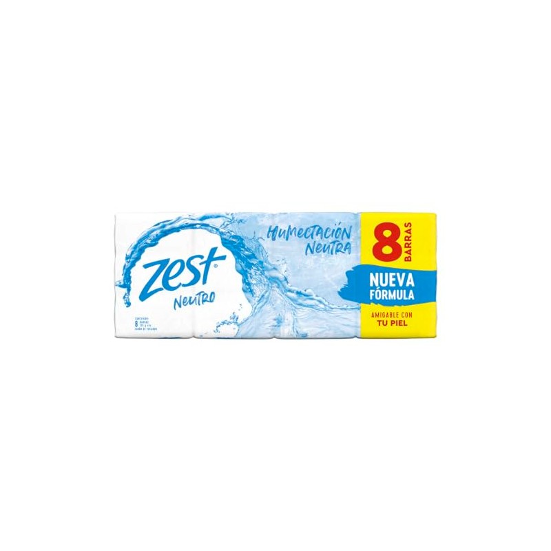 Zest Zest jabon en barra neutro regular 8 piezas de