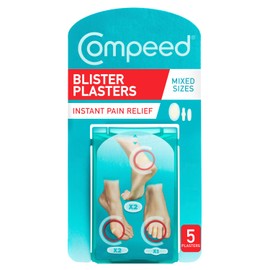 Compeed Blister Plasters Mixed Size 5 Pack - Hydrocolloid Foot Treatment - Heal Fast