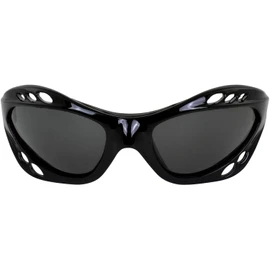 Hurricane Eyewear Category-4 Polarized Jet Ski Floating Goggles Black Padded Frames with Anti-Fog Coating (Smoke)