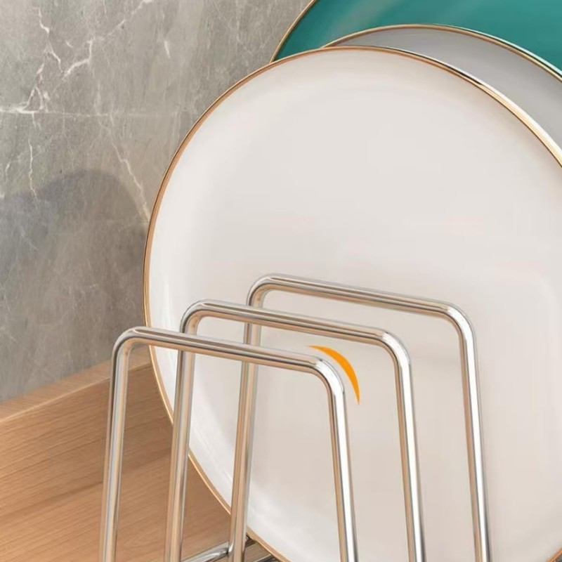 SHUTKMVCW Dish Rack Plates Holder 2 Pack set, Plate organizer