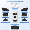 Canvcle Sunshades for Jeep Cherokee 2014-2023 (Not for Jeep Grand