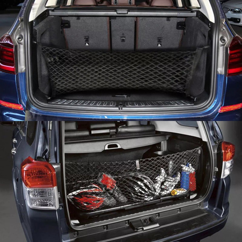 SHENKENUO 1PC New Rear Trunk Envelope Vertical Style Cargo Net