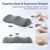 Ergonomic Orthopedic Knee Wedge Pillow for Back Sleeping, Contoured Memory