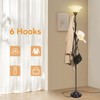 lianheng Standing Tall Lamp with Standing Coat Rack Tree, Torchiere