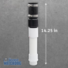 THE BASEMENT WATCHDOG Quick Connect Preassembled Discharge Pipe for Fast, Easy Sump Pump Installation (BW-QCP)
