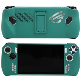 EIELST Designed for ASUS ROG Ally 2023 Protective Case - [10 FT Military Grade Drop Protection] Cover Non-Slip Shell Case for Rog Alloy Gaming Handheld with Kickstand - Teagreen