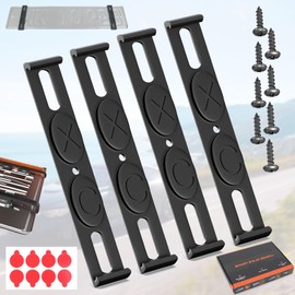 Mikqky Set of 4 Number Plate Holders, Car Number Plate Holder Set, Number Plate Holder for Cars, License Plate Holder for Front and Rear, Universal