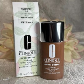 Clinique Even Better Makeup Broad Spectrum SPF15 WN 118 Amber (D) 1oz 30ml