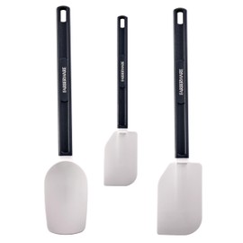 FARBERWARE Pro 3 Piece Silicone Spatula Set, 13.5 and 10 inch NSF Certified Cooking Tools