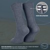 Piarini Men's Health Socks without Elastic Waistband, Pack of 3,