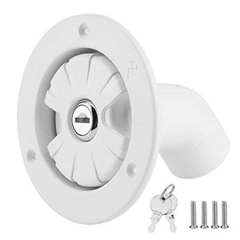 Water Inlet, Lockable Gravity Water Inlet Freshwater Filling Filter with 2 Keys for Caravan Boat Trailer