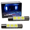 iJDMTOY 3-SMD 29mm 6614F Replacement Bulbs Compatible With Car Sun
